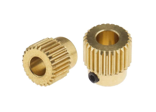 Messing Extruder-Zahnrad: 5mm Bohrung, 26 Zähne für 3D-Drucker – 5 Stück